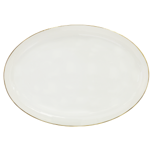 DURA-LITE Gold Line 31cm Oval Plate